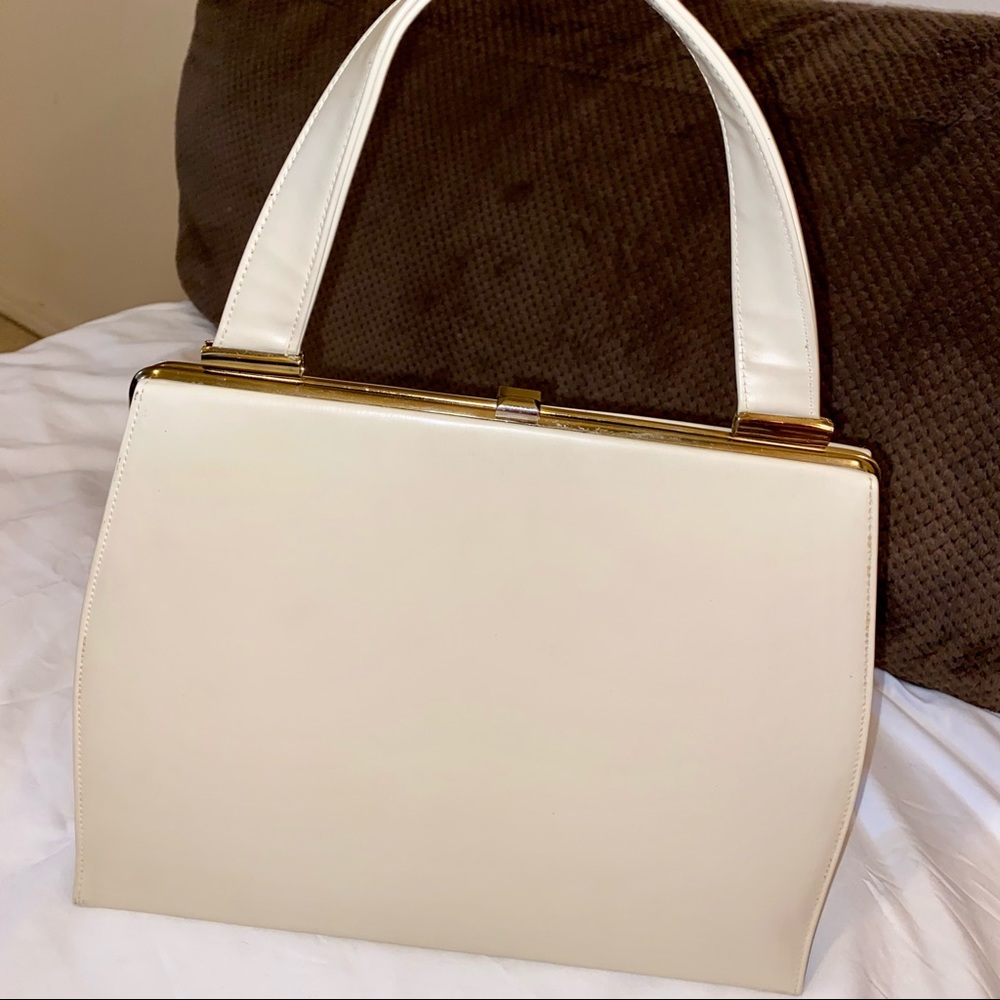 Vintage Theodor California 1950s Cream Purse